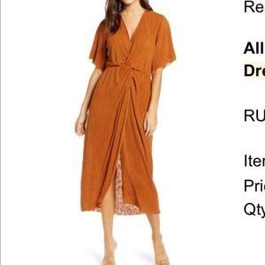 Nordstrom Dolman sleeve midi dress, size Small